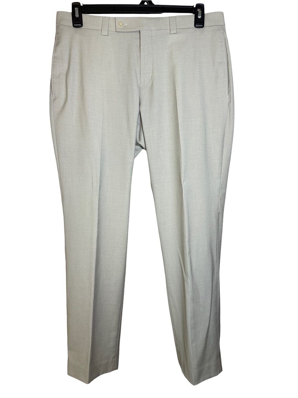 Calvin Klein Slim Fit Solid Khaki Tan Dress Pants Men’s 34W 30L